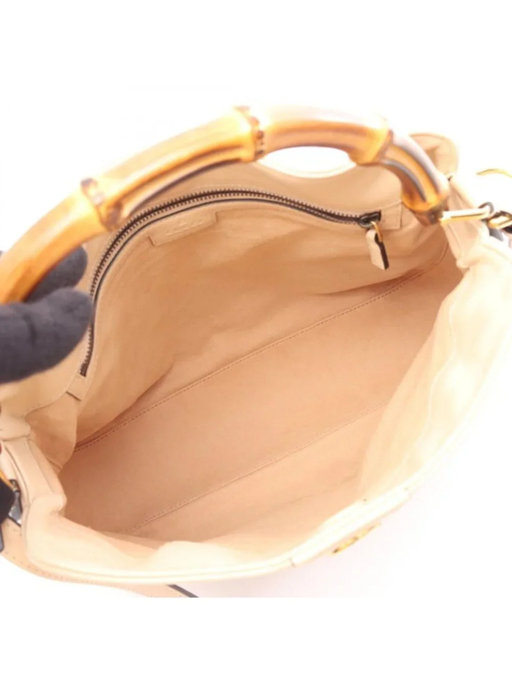 Gucci Handbag Diana Bambu 2-Way Beige Leather - Picture 3 of 8